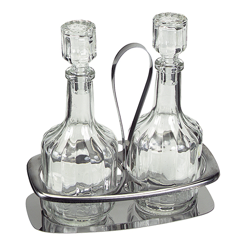 Menage 2-delig RVS glas