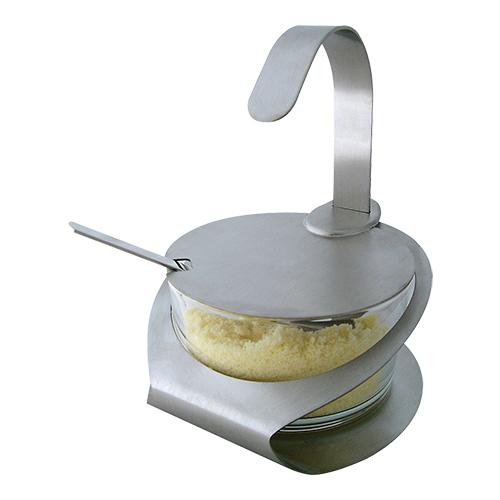 Kaasbakje, RVS/glas 14.5xø12cm Kaasbakje, RVS/glas 14.5xø12cm