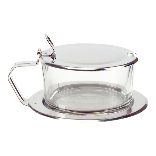 Kaasbakje, RVS/glas 7xø11.5cm