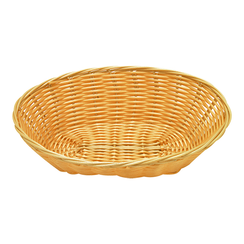 Broodmand kunststof riet 24x18cm