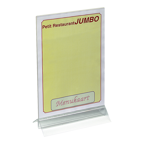 Menustandaard plexiglas 32.5x21cm Menustandaard plexiglas 32.5x21cm