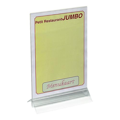 Menustandaard plexiglas 32.5x21cm