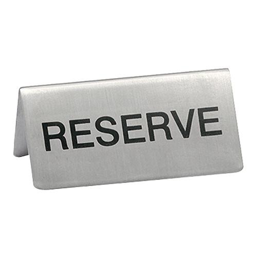 Bordje reserve RVS 45x100mm