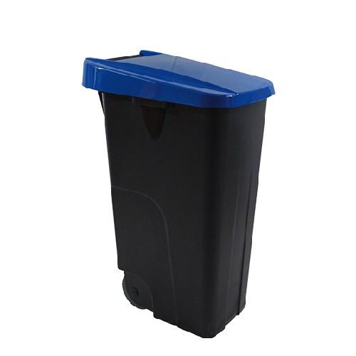 Afvalcontainer 85L Blauwe Deksel