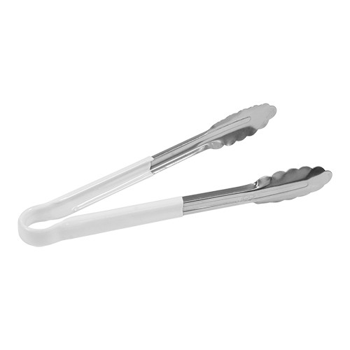 Serveertang RVS 25cm Wit