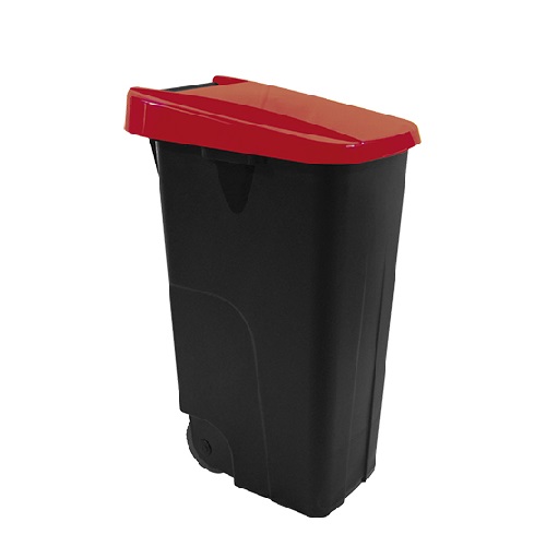 Afvalcontainer 85L Rode Deksel