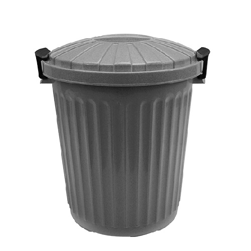Afvalvat met Deksel 23L Grijs
