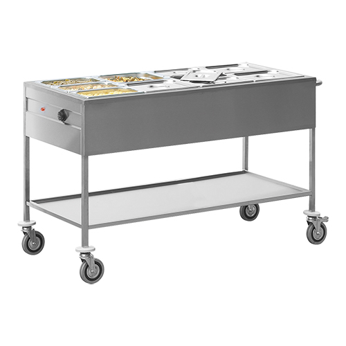 Bain-marie Wagen 2x GN1/1 200 (h) Bain-marie Wagen 2x GN1/1 200 (h)