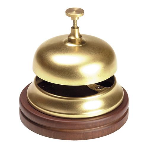 Receptiebel met houten voet 11cm