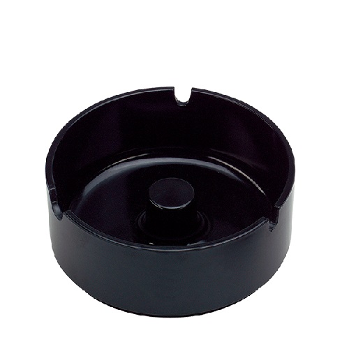 Asbak Melamine Stapelb Ø100mm Zwart
