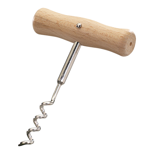 Kurkentrekker houten greep 12cm Kurkentrekker houten greep 12cm