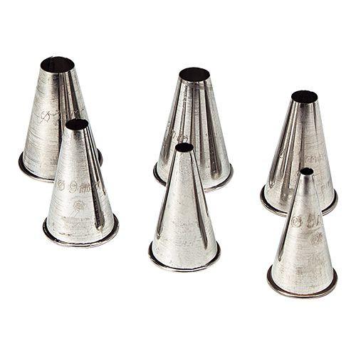 Spuitjes RVS glad 5x8mm