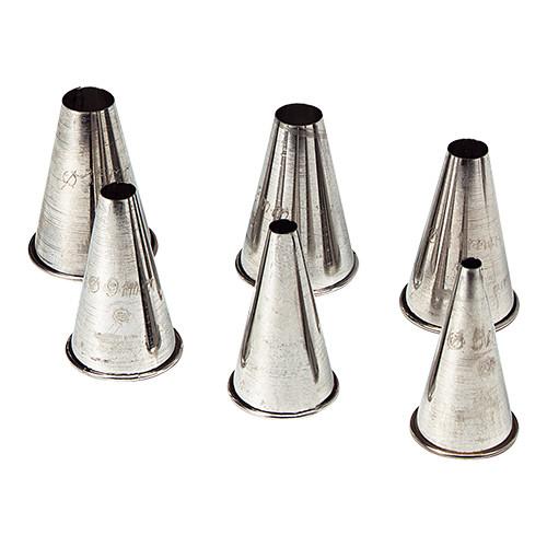Spuitjes RVS glad 11x14mm