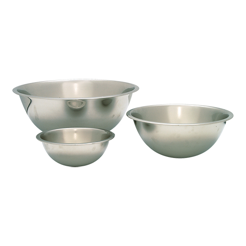 Beslagkom RVS platte bodem 8Ltr