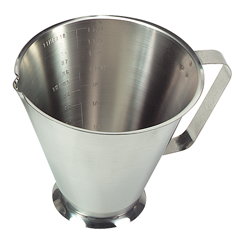 Maatbeker RVS 0.5Ltr+maatverdeling Maatbeker RVS 0.5Ltr+maatverdeling