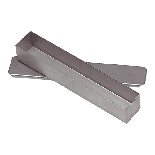 Pate/Terrinevorm+dek RVS 5x30x5cm Pate/Terrinevorm+dek RVS 5x30x5cm