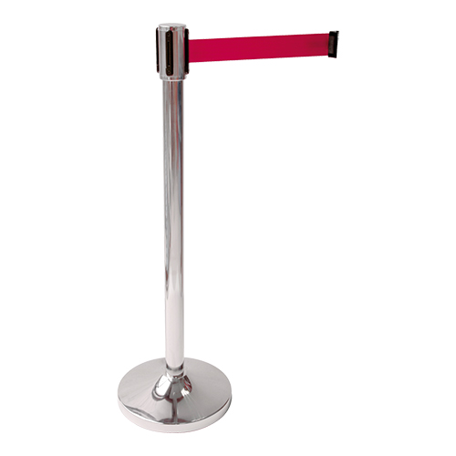Afzetpaal RVS Ø320x915mm Rood Afzetpaal RVS Ø320x915mm Rood