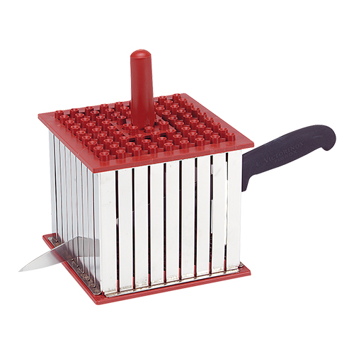Sate-rijgsnijder RVS 15x18x18cm Sate-rijgsnijder RVS 15x18x18cm