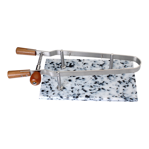 Hamklem RVS/marmer 45x27cm