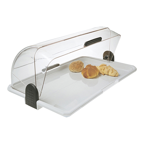 Rolltop vitrine kunststof 1 etage