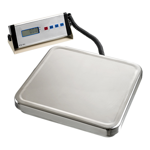 Electr. weegschaal RVS plateau 60KG