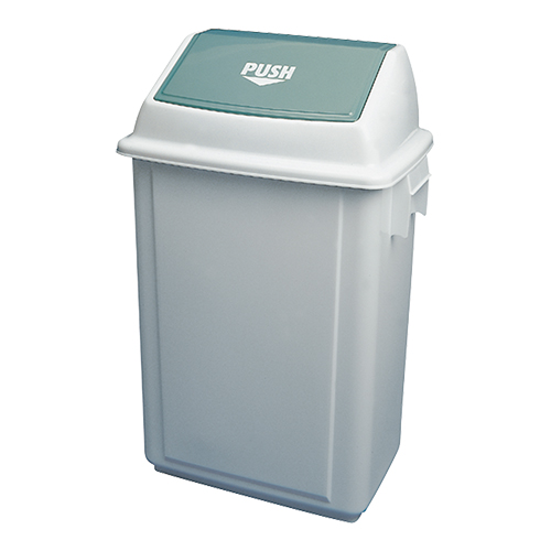 Afvalbak met Tuimeldeksel 40L Wit