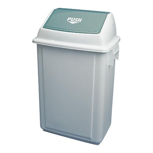 Afvalbak met Tuimeldeksel 40L Wit
