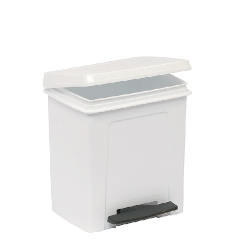 Pedaalemmer Kunststof 8L Wit