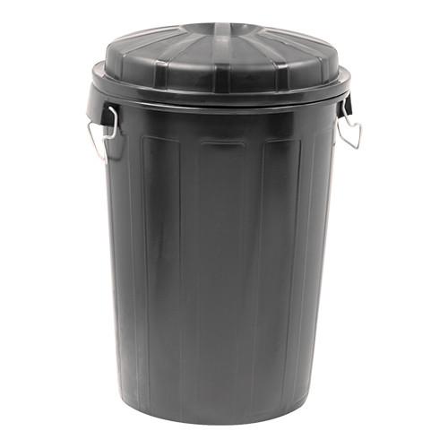 Afvalvat Kunststof 95L Zwart