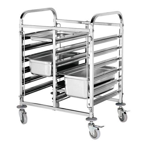 Regaalwagen 2x 1/1 GN 99x74x55cm