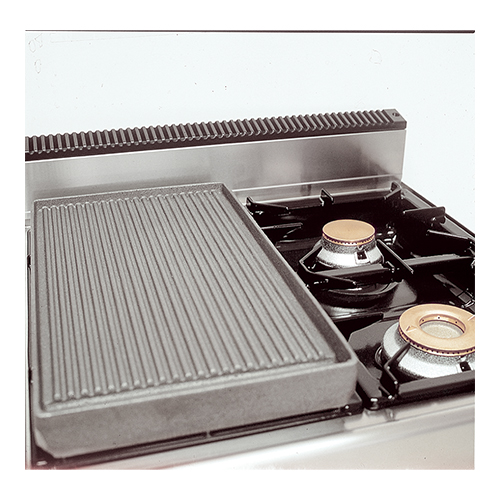 Grillplaat Geribbeld tbv 2 Branders