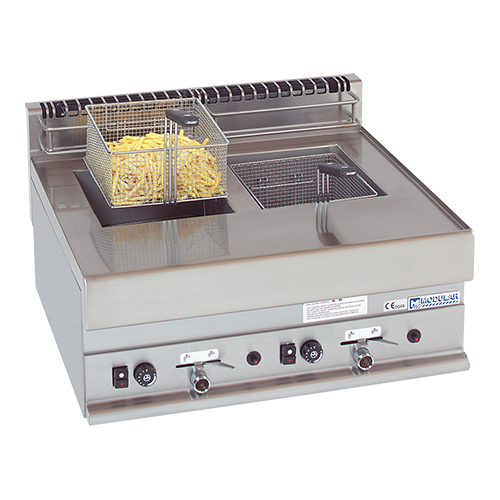 Gasfriteuse Dubbel 28x70x65cm Gasfriteuse Dubbel 28x70x65cm