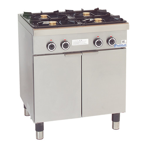 GaskooktafelGesloten 4Branders 70cm