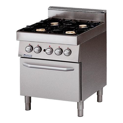 Gasfornuis+Gasoven 4 Branders