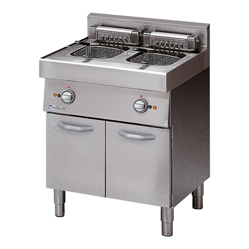 Electrische Friteuse 2 x10Ltr 70cm