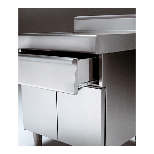 Werk-unit RVS + opberglade 70cm Werk-unit RVS + opberglade 70cm