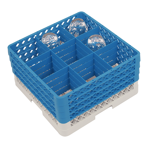 Voetglazenkorf 26x50x50cm 9vaks Voetglazenkorf 26x50x50cm 9vaks