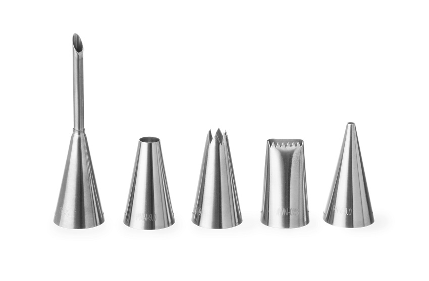 Spuitmondjes Decoratieset RVS