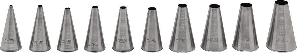 Spuitmondjes Glad RVS 5st