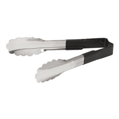 Serveertang RVS 24cm Zwart