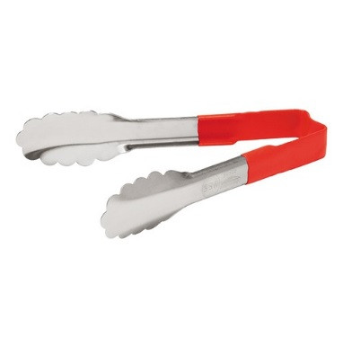 Serveertang RVS 24cm Rood