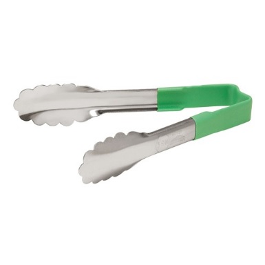 Serveertang RVS 24cm Groen