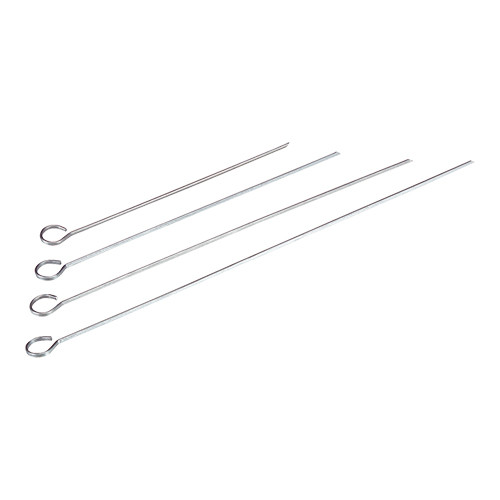 Satepennen RVS, plat+vast oog 25cm