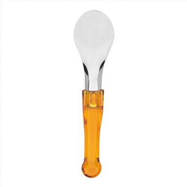 IJsspatel RVS m/ Handvat Geel 25cm