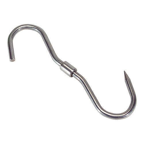 Vleeshaak RVS, lang 280mm, dik 12mm Vleeshaak RVS, lang 280mm, dik 12mm