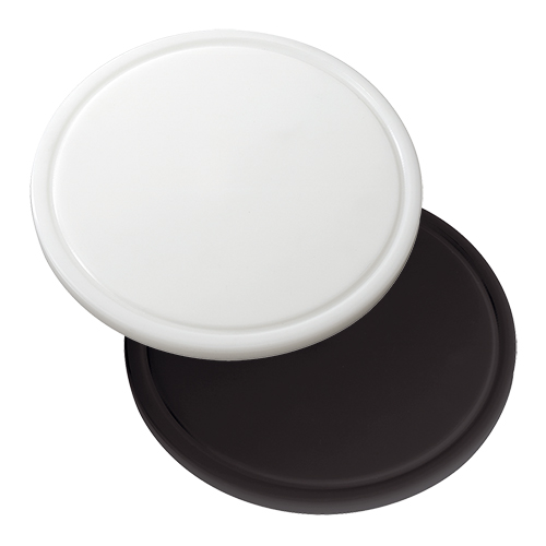 Snijblad rond met geul wit