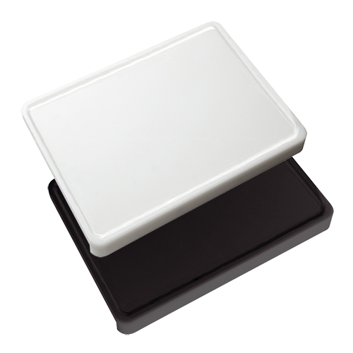 Trancheer/Buffetplank wit + geul