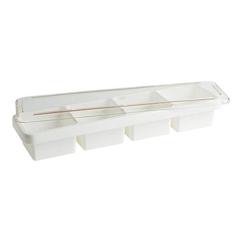 Restbak 7(H)x46x13cm, 4 delig. Restbak 7(H)x46x13cm, 4 delig.