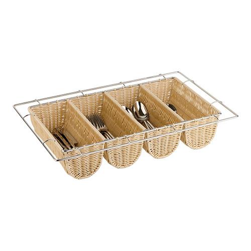 Bestekmand polyrattan 10x53x32,5cm Bestekmand polyrattan 10x53x32,5cm