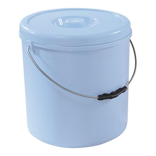 Emmer, kunststof, met deksel 10 Ltr